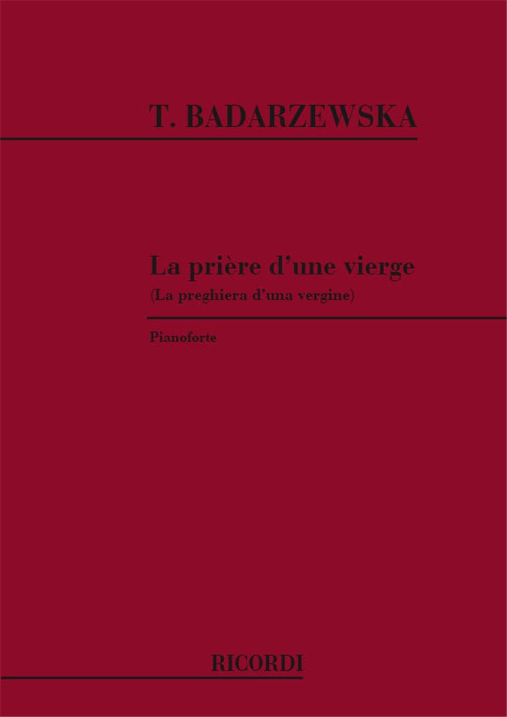 Priere D'Une Vierge - Preghiera Di Una Vergine